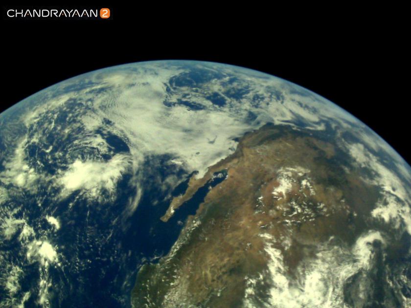 earth picture chandrayaan 2.4