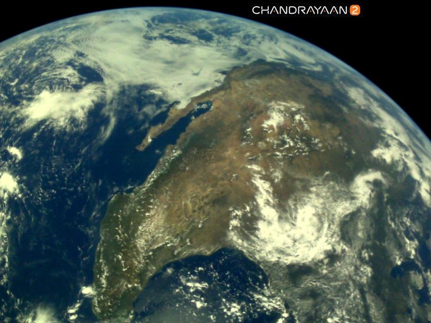 earth picture chandrayaan 2